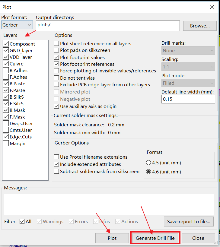 Step 4.1 Hit the Generate Drill File button